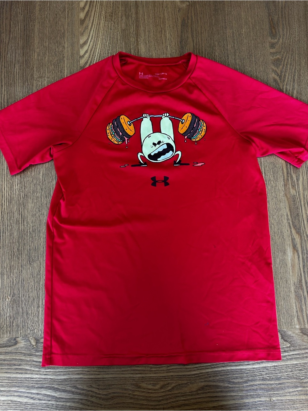 Under Armour Red Boys' Weightlifting Graphic Dry-Fit Tee